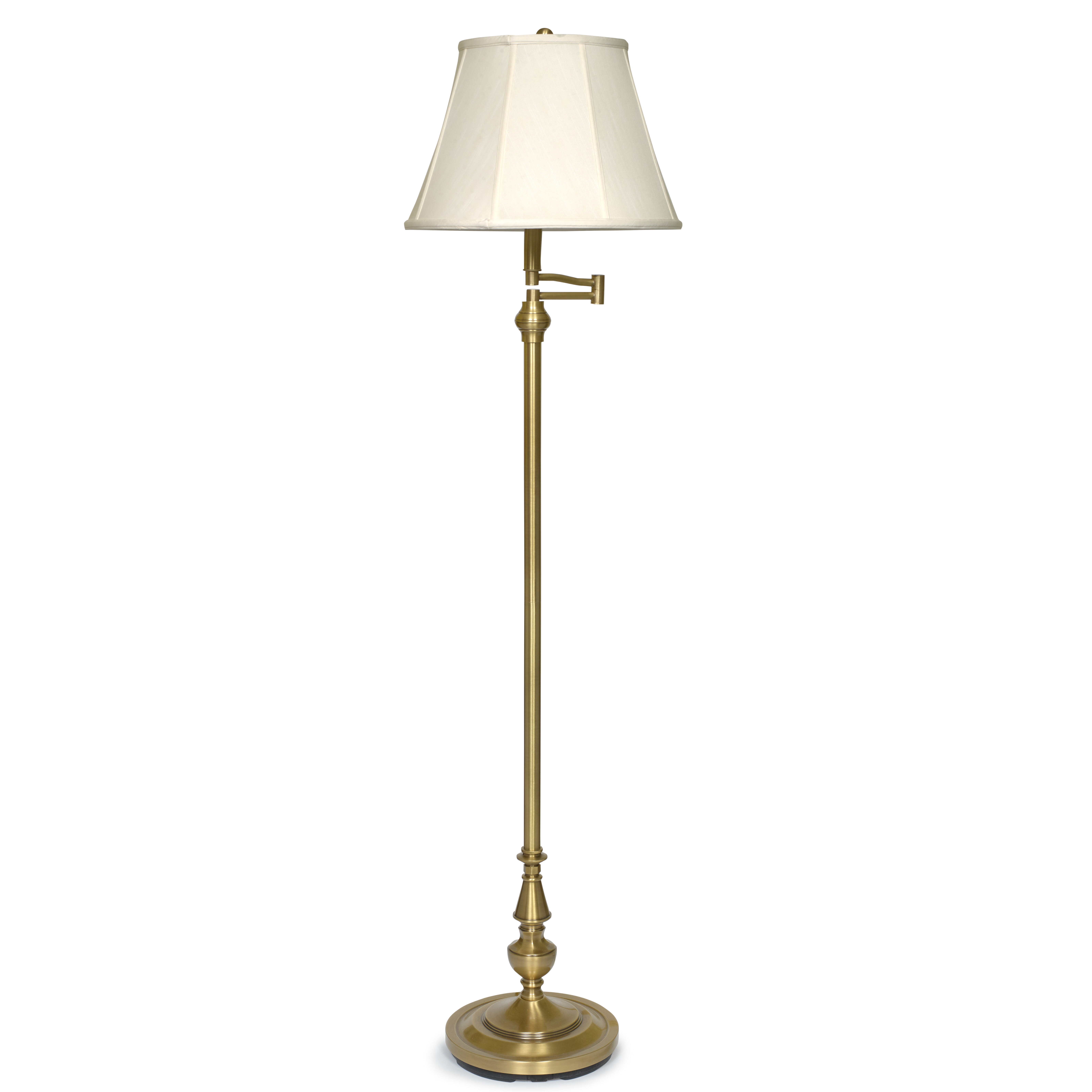 Brass Swing Arm Floor Lamp